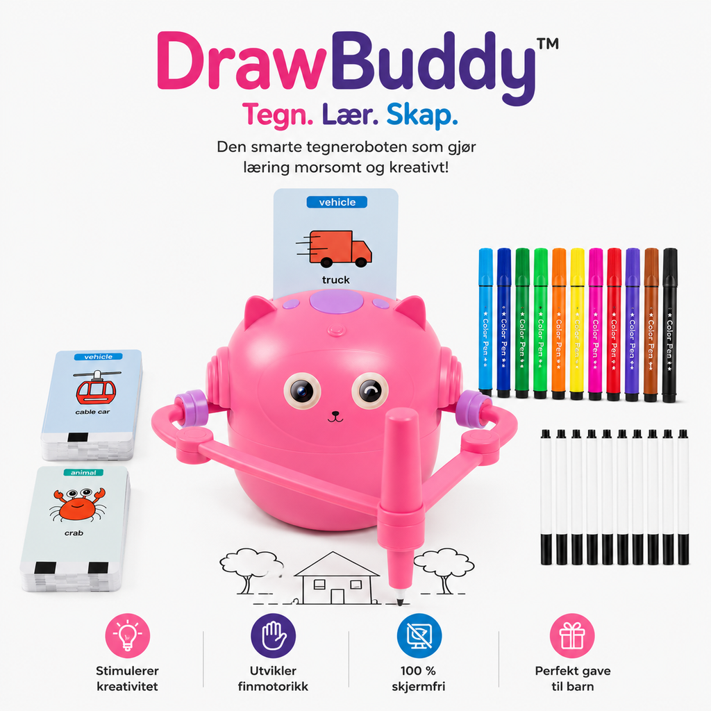 DrawBuddy™ - Tegn. Lær. Skap.